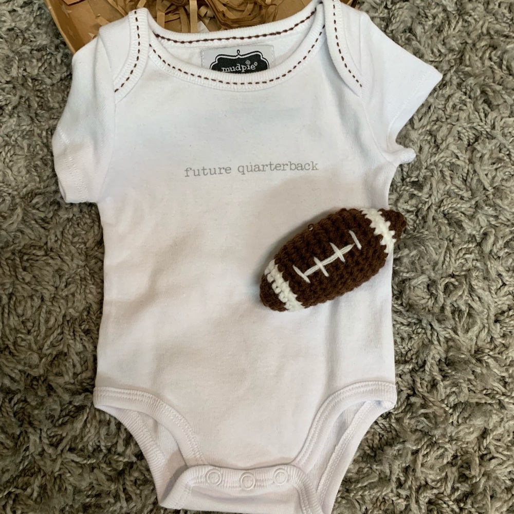 Mudpie Baby Future QB Onesie
